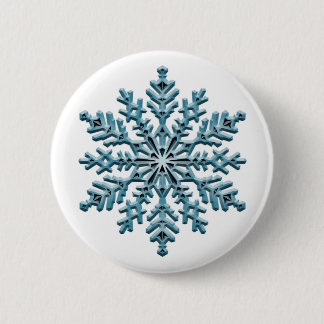 Badge Rond 5 Cm Flocon de neige
