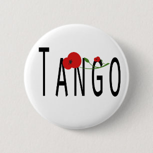 Badge Rond 5 Cm Flor de Tango