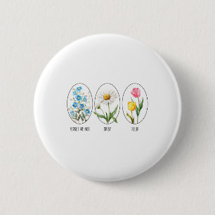 Badge Rond 5 Cm Floral subtil 8647 Trump Fleurs Oubliez-Moi Pas Da