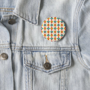 Badge Rond 5 Cm Flore rétro