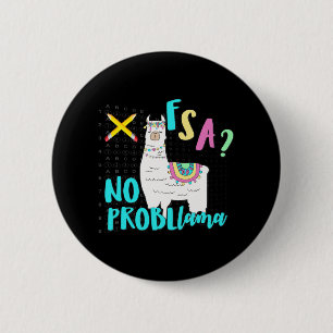 Badge Rond 5 Cm Florida State Test Day Llama Pour Les Étudiants
