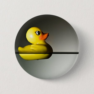 Badge Rond 5 Cm Flottement en caoutchouc de canard