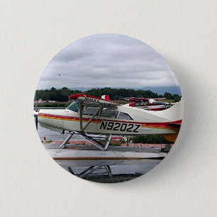 Badge Rond 5 Cm Flottez l'avion 12, capot de lac, Anchorage,