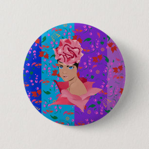 Badge Rond 5 Cm Flower Renewal