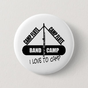 Badge Rond 5 Cm Flûte du camp
