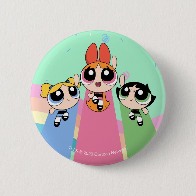 Badge Rond 5 Cm Fly high Powerpuff (Devant)