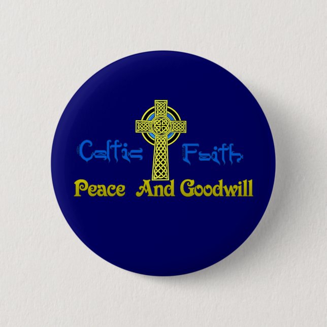 Badge Rond 5 Cm Foi celtique (Devant)