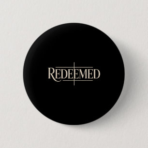 Badge Rond 5 Cm Foi chrétienne de l'Évangile racheté Force Bible V