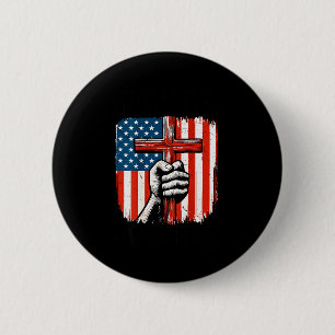 Badge Rond 5 Cm Foi des hommes plutôt que la peur chrétienne patri