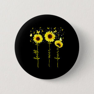 Badge Rond 5 Cm Foi sur la peur Enfance Cancer Sensibilisation Sun