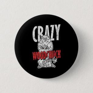 Badge Rond 5 Cm Folle marmotte lady _3
