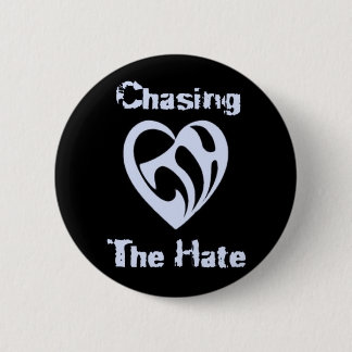Badge Rond 5 Cm Fonctionnaire chassant le bouton de haine