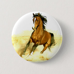 Badge Rond 5 Cm Fonctionnement de cheval