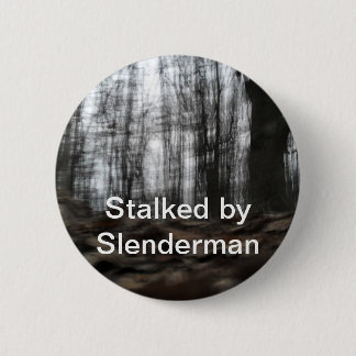 Badge Rond 5 Cm Forêt de Slenderman
