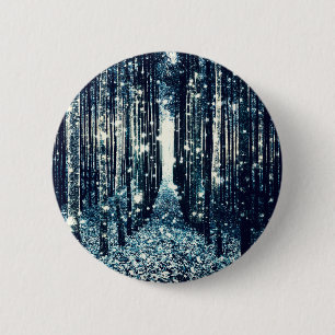 Badge Rond 5 Cm Forêt Magique Télégray Élégance