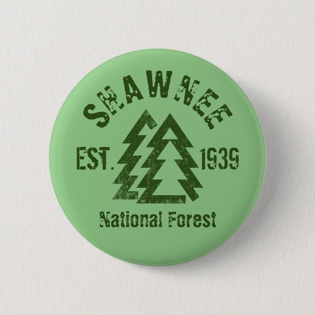 Badge Rond 5 Cm Forêt nationale de Shawnee (Devant)
