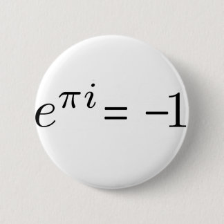 Badge Rond 5 Cm Formule d'Euler !