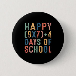 Badge Rond 5 Cm Formule Mathématique 67 Jours D'école Drôle Prof D
