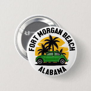 Badge Rond 5 Cm Fort Morgan Beach, Alabama