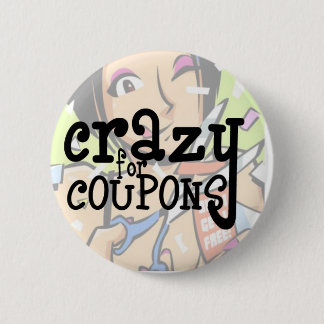 Badge Rond 5 Cm Fou pour des bons - bouton
