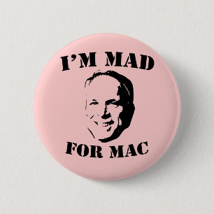 Badge Rond 5 Cm Fou pour le bouton de Mac