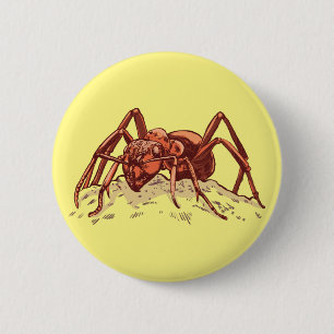 Badge Rond 5 Cm Fourmi - Insecte travailleur