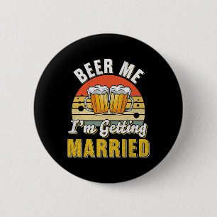 Badge Rond 5 Cm Fournitures de fête de Bachelor Mariage Marié