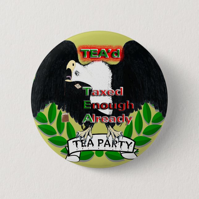 Badge Rond 5 Cm Fournitures de partie TEA (Devant)
