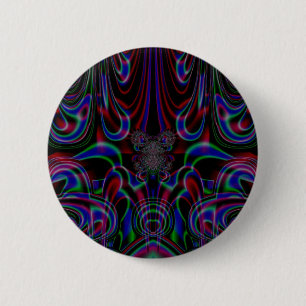 Badge Rond 5 Cm Fractal 53, Bouton