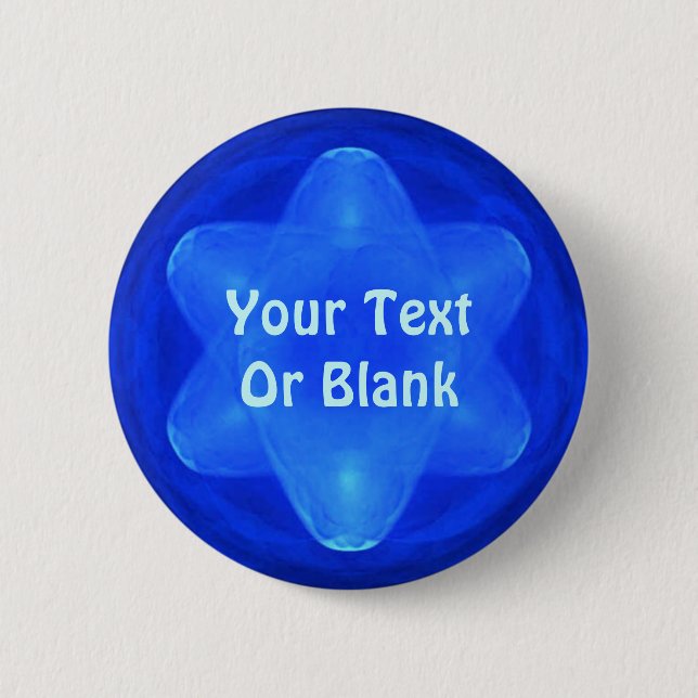 Badge Rond 5 Cm Fractal Bluestar (Devant)