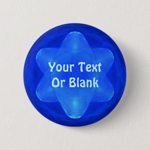 Badge Rond 5 Cm Fractal Bluestar