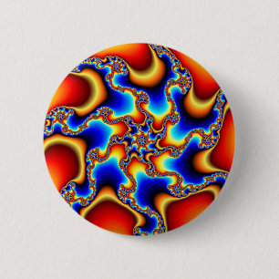 Badge Rond 5 Cm Fragile - fractale