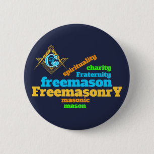 Badge Rond 5 Cm Franc-maçonnerie