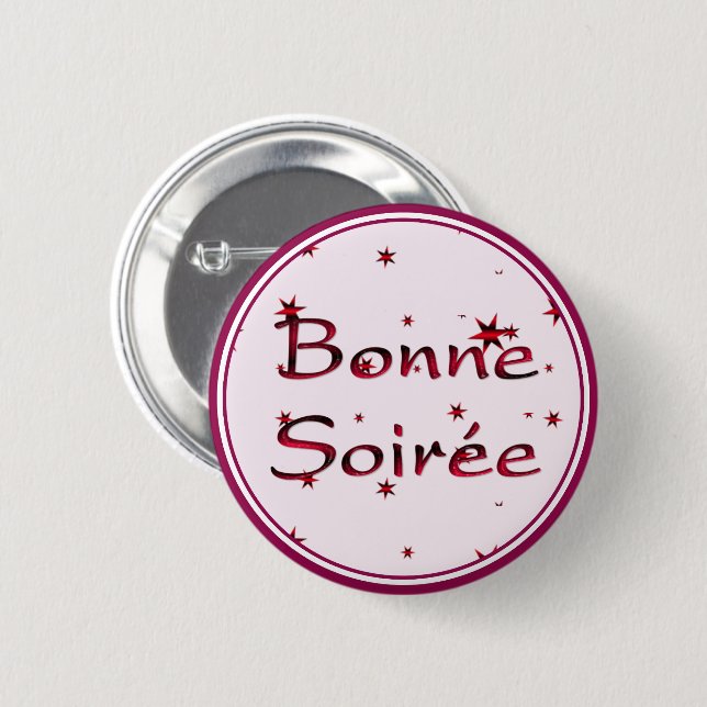 Badge Rond 5 Cm Français : Bouton Bonne Soie (Devant & derrière)