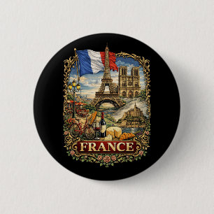 Badge Rond 5 Cm France
