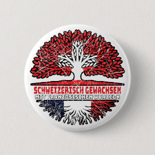 Badge Rond 5 Cm France Arbre suisse