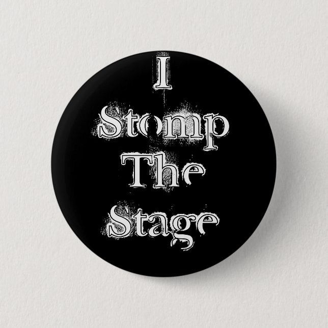 Badge Rond 5 Cm Frappent du pied le bouton d'étape (Devant)