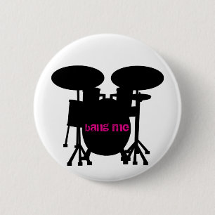 Badge Rond 5 Cm Frappez-moi Pin