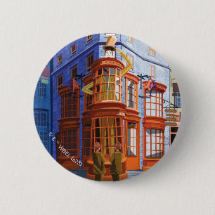 Badge Rond 5 Cm Fred et George à Weasley's Wizard Wheezes