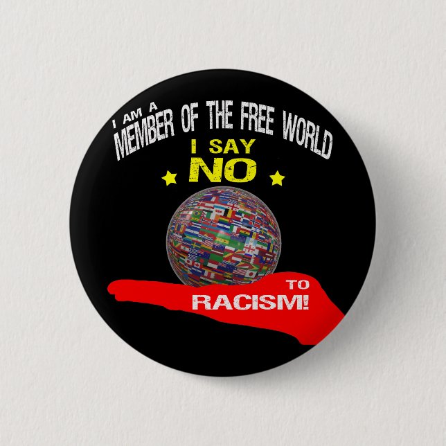 Badge Rond 5 Cm Free World (Devant)