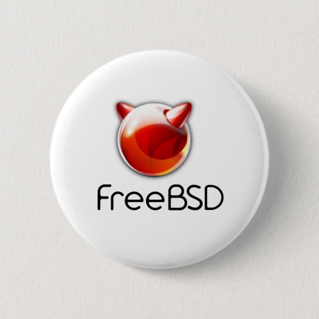 Badge Rond 5 Cm FreeBSD badge. (Devant)