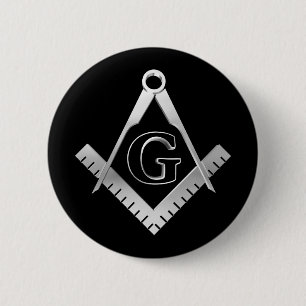 Badge Rond 5 Cm Freemasonry symbol