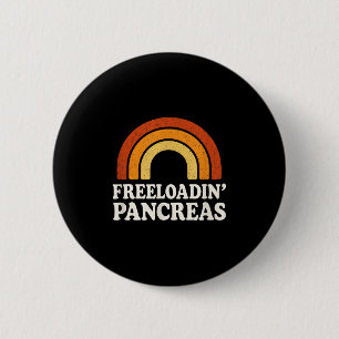 Badge Rond 5 Cm Freloadin Pancreas - Sensibilisation Diabétique
