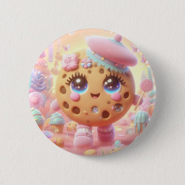 Badge Rond 5 Cm French Cookie (Devant)