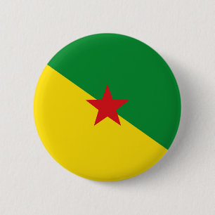 Badge Rond 5 Cm french guiana country flag symbol