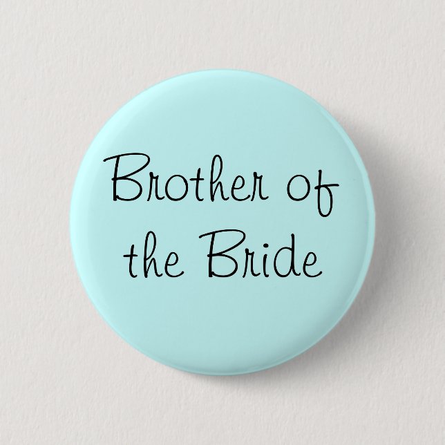 Badge Rond 5 Cm Frère de la mariée (Devant)