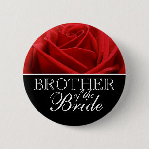 Badge Rond 5 Cm Frère De L'Épouse Mariage Pins