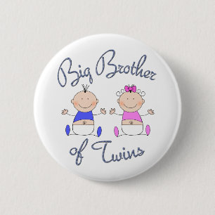 Badge Rond 5 Cm Frère des jumeaux