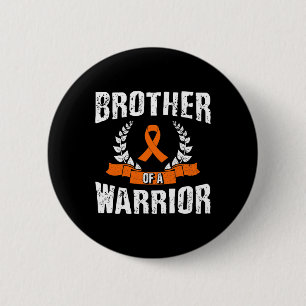 Badge Rond 5 Cm Frère D'Une Leucémie Guerrière Sensibilisation