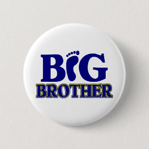 Badge Rond 5 Cm Frère (pied)